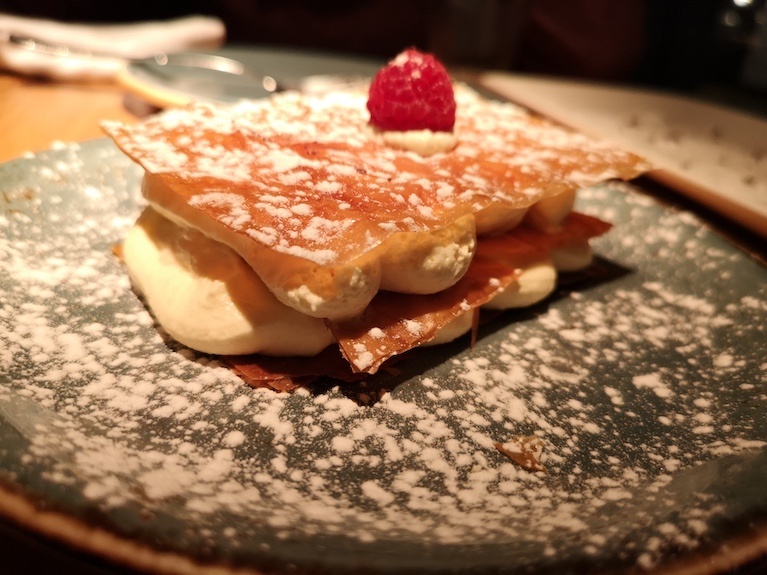 Diurno Restaurant: having an awesome dinner like in a movie crunchy millefeuilles