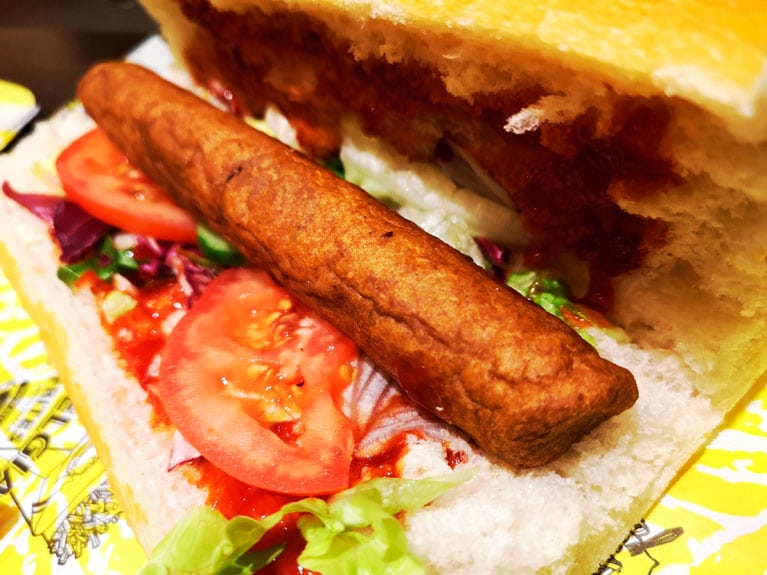 Frikandel, one of the most popular snacks to eat in Brussels