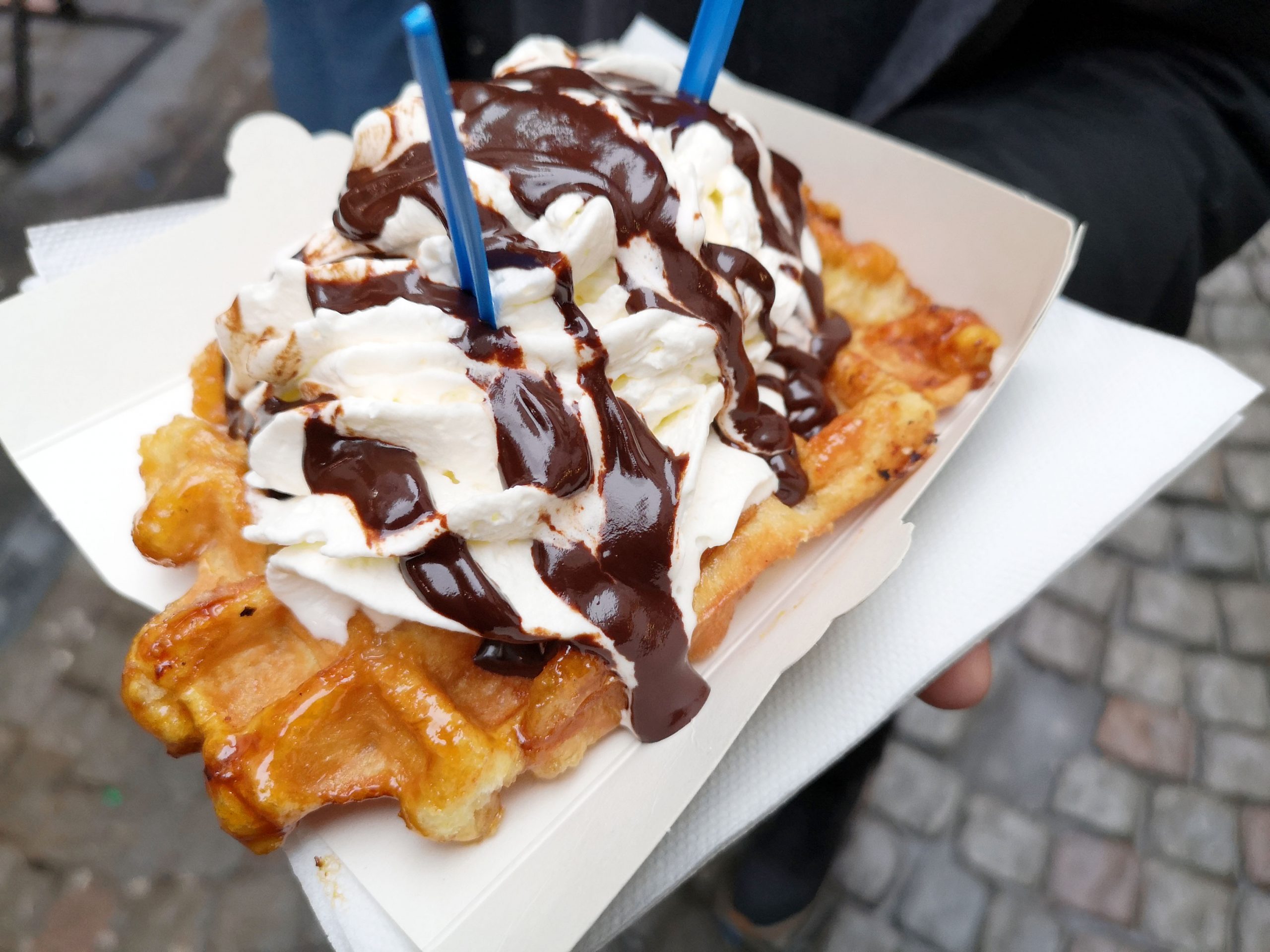 Waffles, the most popular sweets to eat in Brussels
