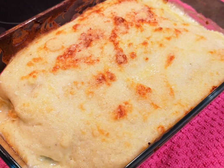 Spinach cannelloni with ricotta and ham recipe, result