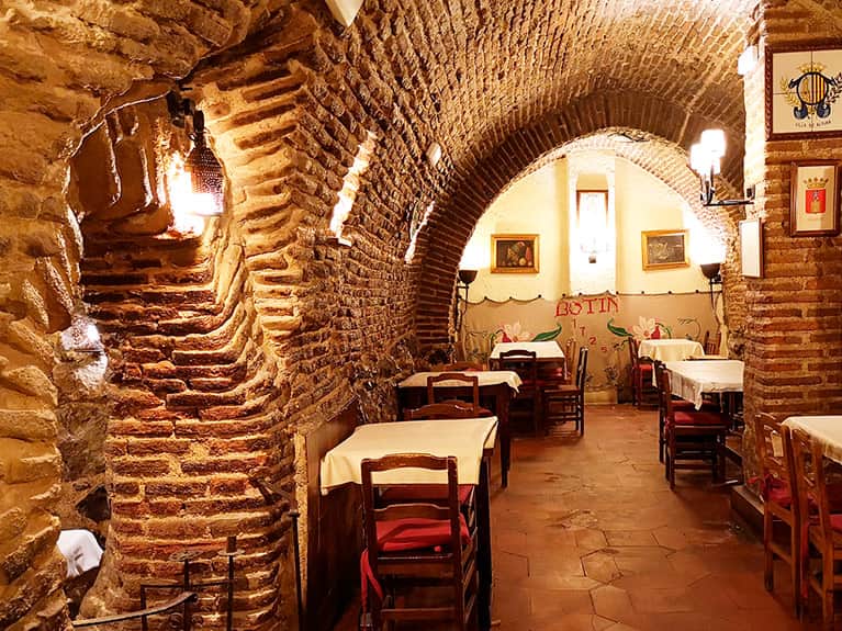 Restaurante Botín, el restaurante más antiguo del mundo, interior