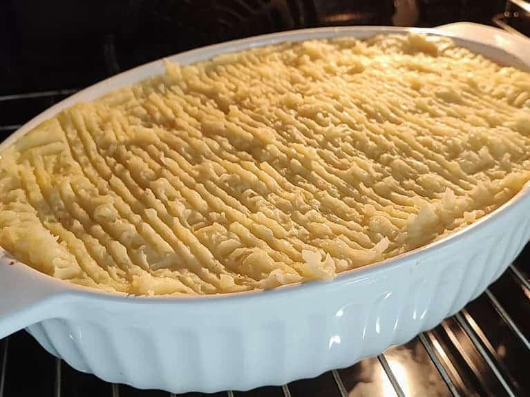 Cottage pie, step 12 of this English recipe