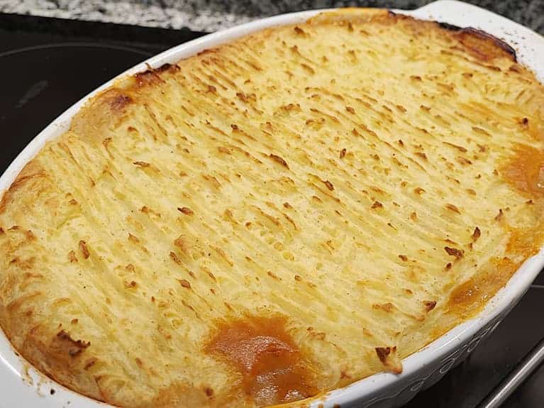 Cottage pie, step 13 of this English recipe