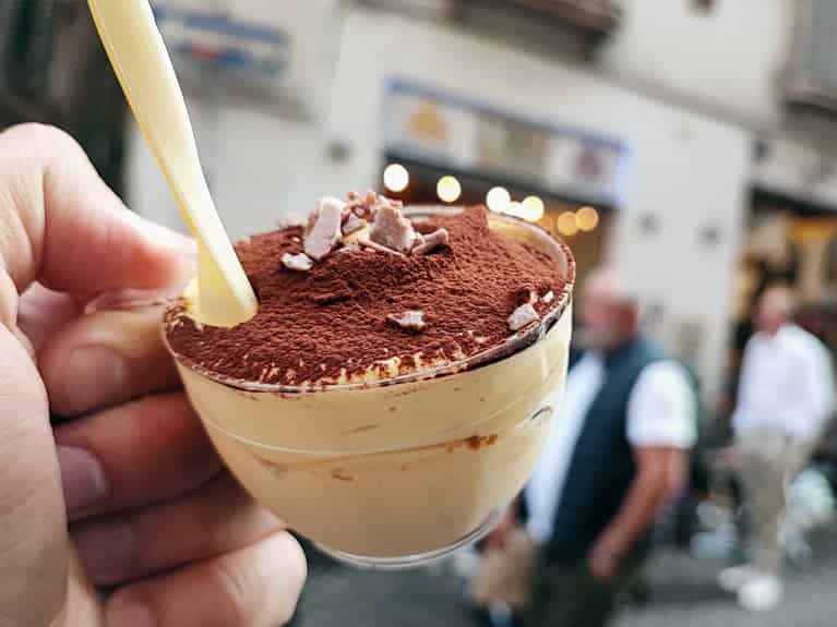 Tiramisu, one of the most popular desserts to eat in Rome
